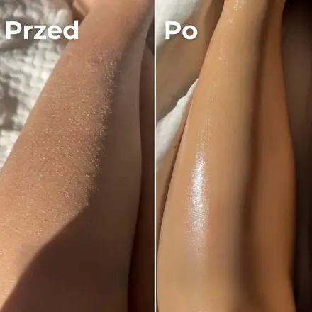 Noga przed i po – szorstka i matowa, potem gładka
